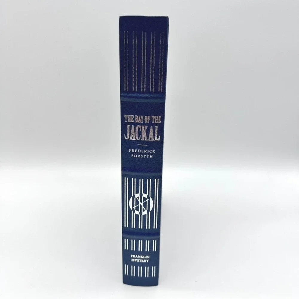 Book The Day of Jackal Frederick Forsyth Franklin Library Mystery Silver Gilt